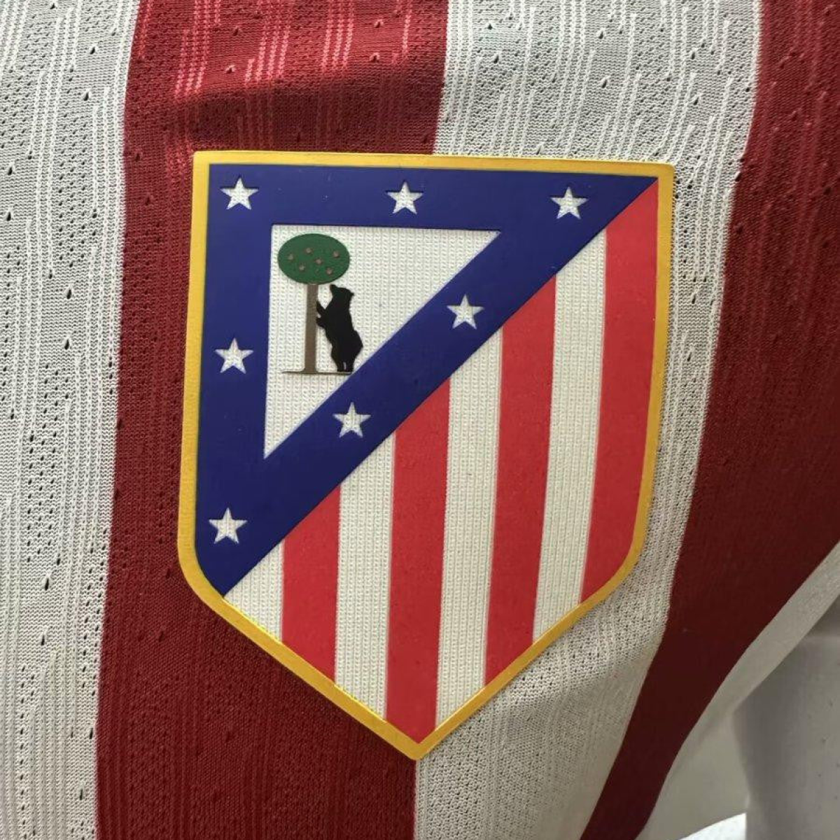 2025/26 Player Version Atletico Madrid Home Long Sleeve Jersey