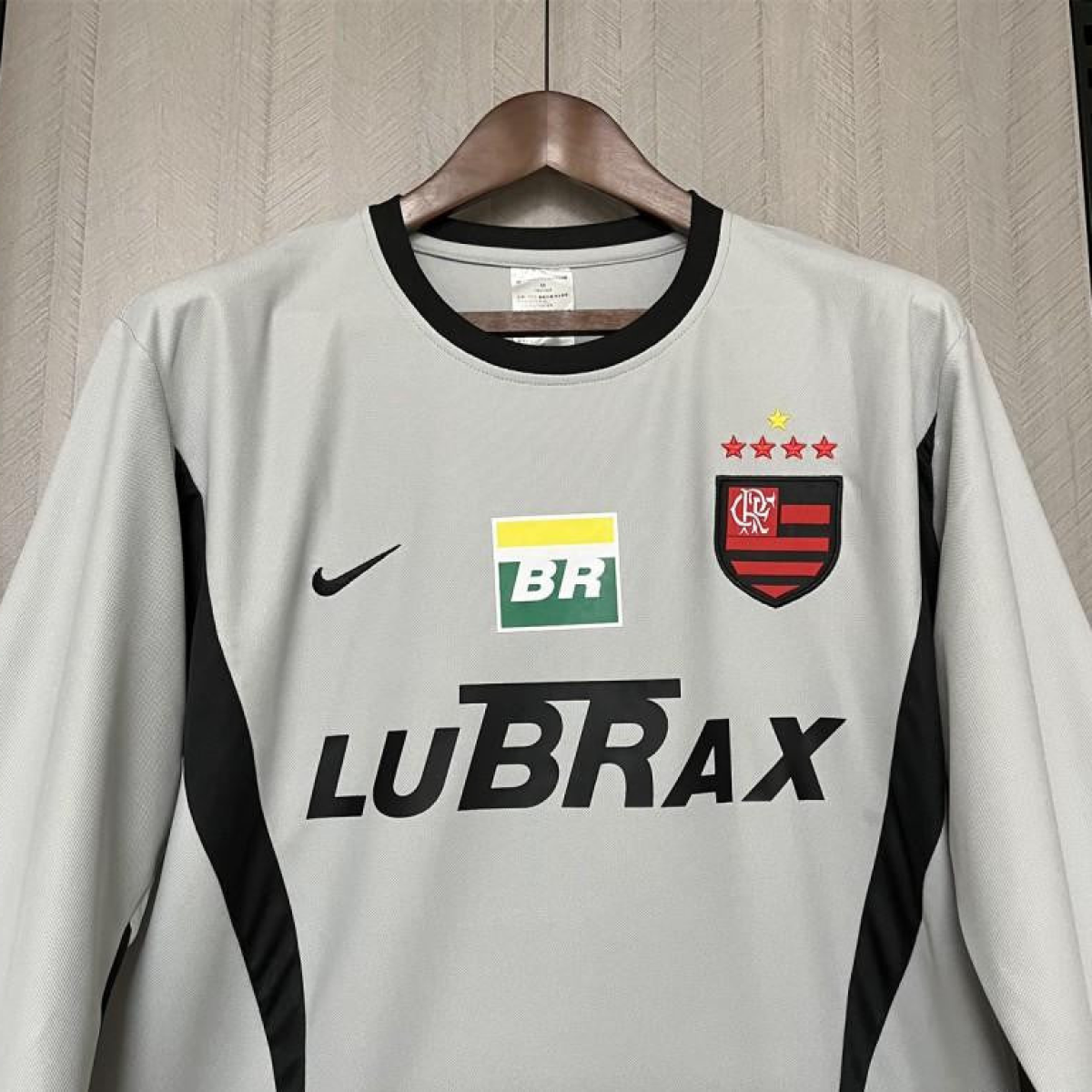 02/03 Retro Flamengo Grey Goalkeeper Long Sleeve Grey Jersey