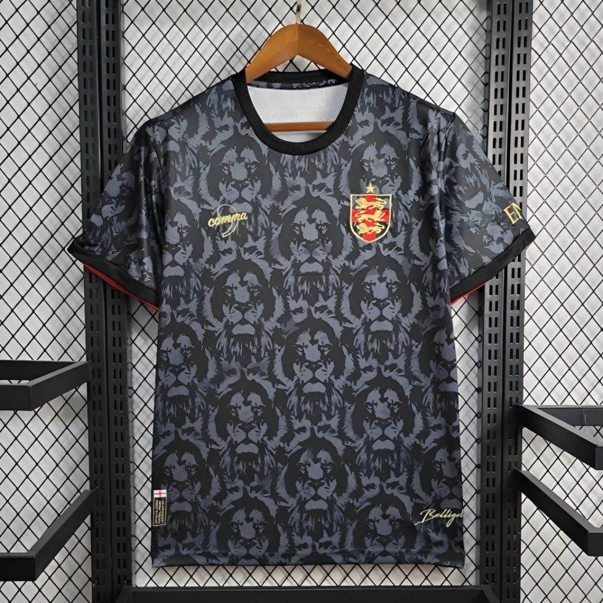 2024 England Comma Football Champions Of Europe Jersey