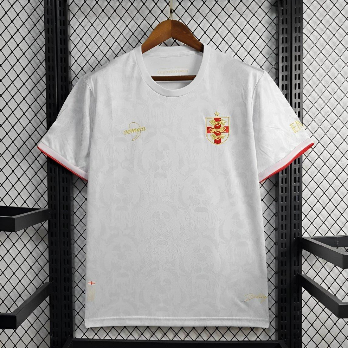2024 England Comma White Footbal Jersey
