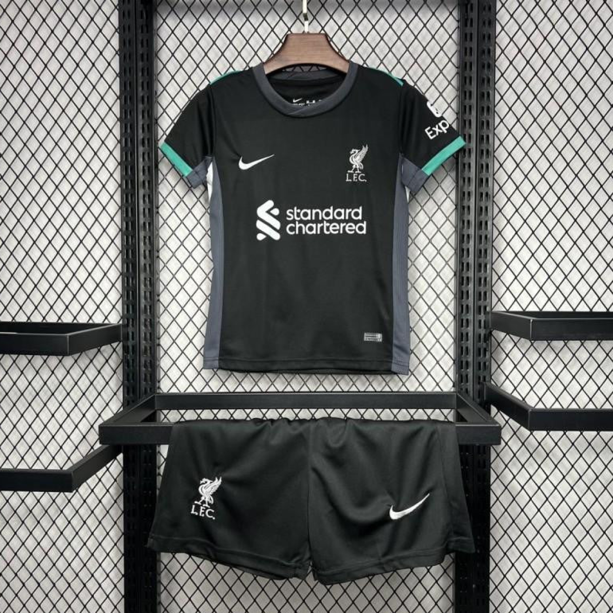 24/25 Kids Liverpool Away Black Jersey