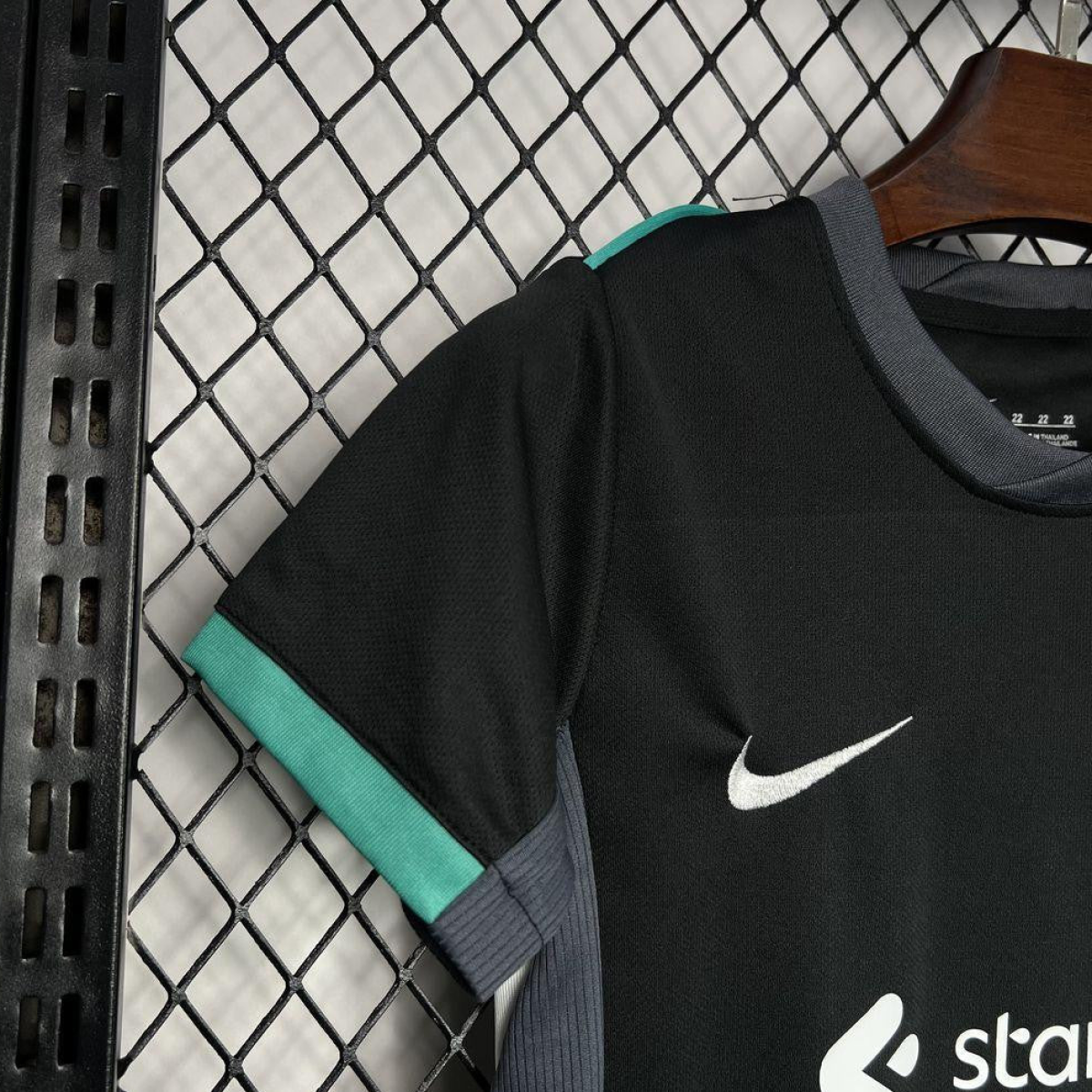 24/25 Kids Liverpool Away Black Jersey