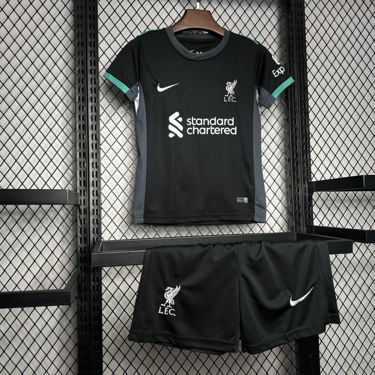 24/25 Kids Liverpool Away Black Jersey
