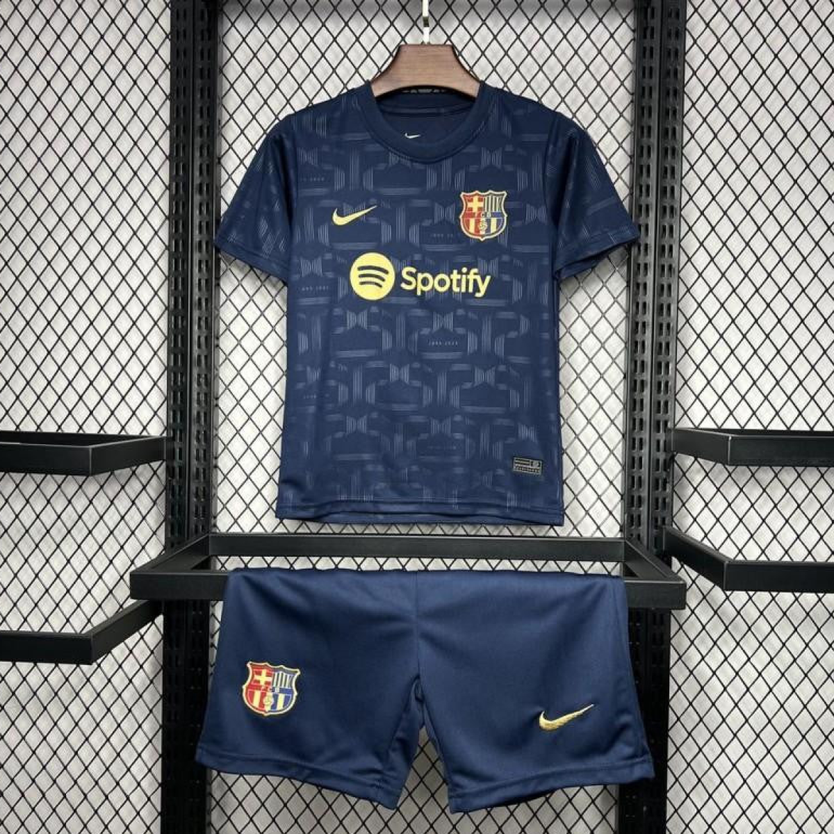 24/25 Kids Barcelona Away Navy Jersey