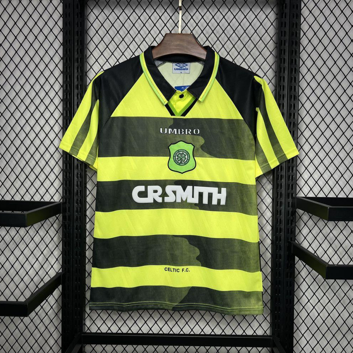 Retro 96/97 Celtic Away Yellow/Black Jersey