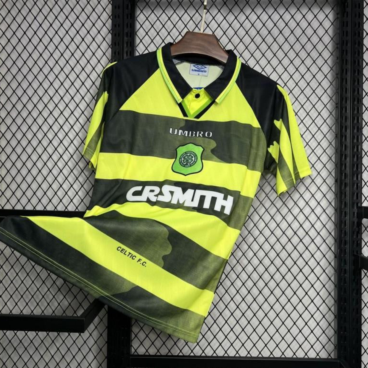 Retro 96/97 Celtic Away Yellow/Black Jersey
