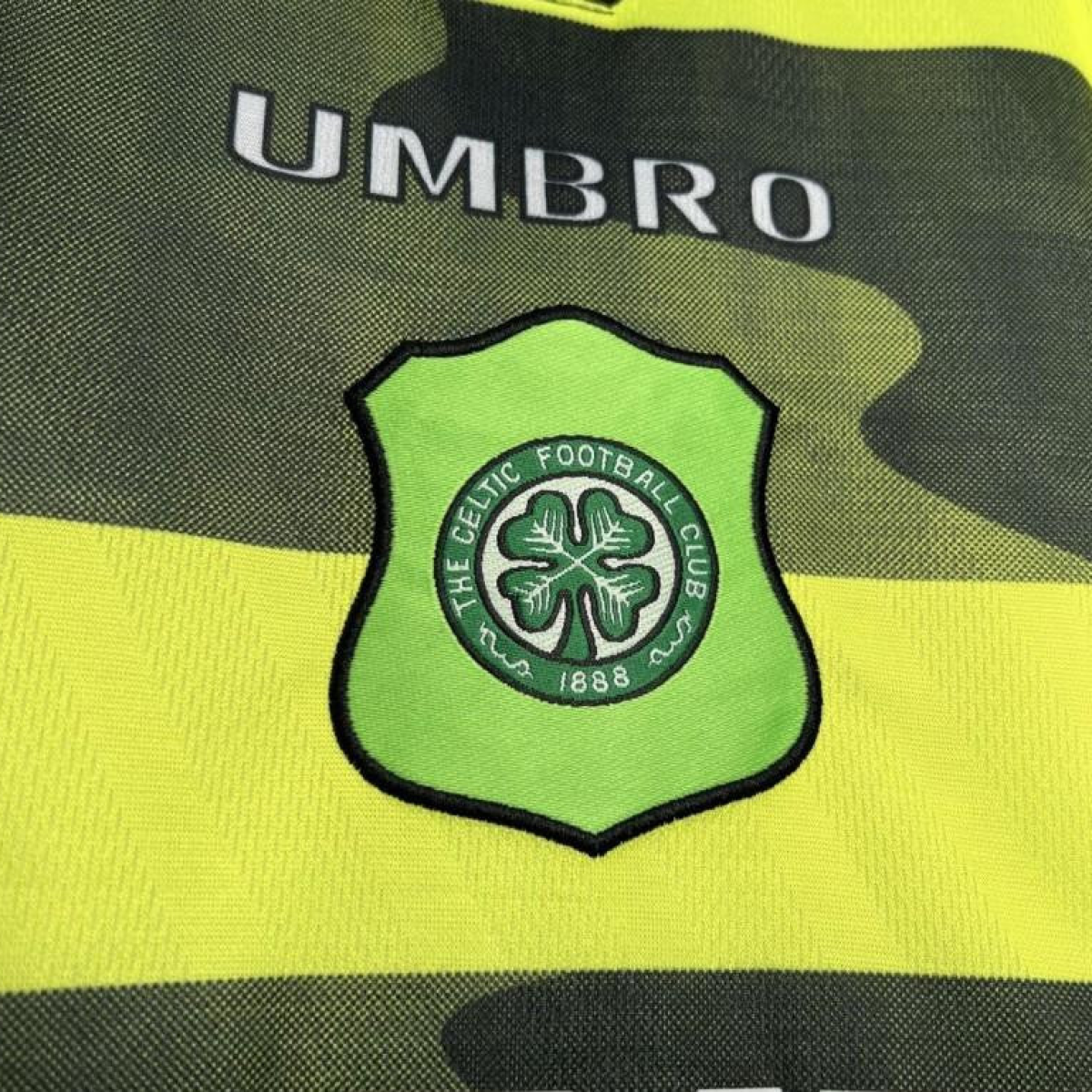 Retro 96/97 Celtic Away Yellow/Black Jersey