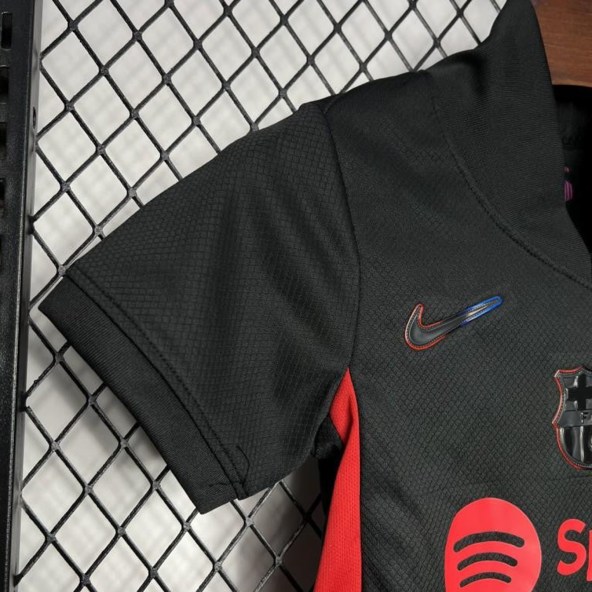 24/25 Kids Barcelona Away Black Jersey