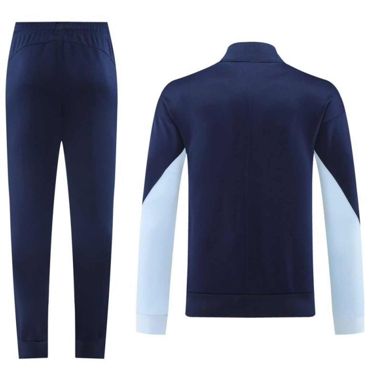 2024 France Navy Full Zipper Jacket +Long Pants