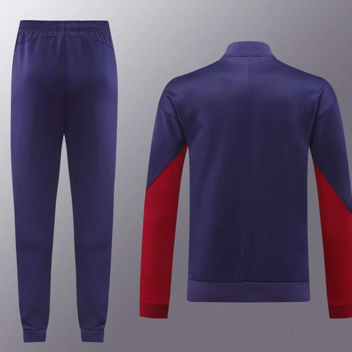 2024 England Navy Full Zipper Jacket +Long Pants