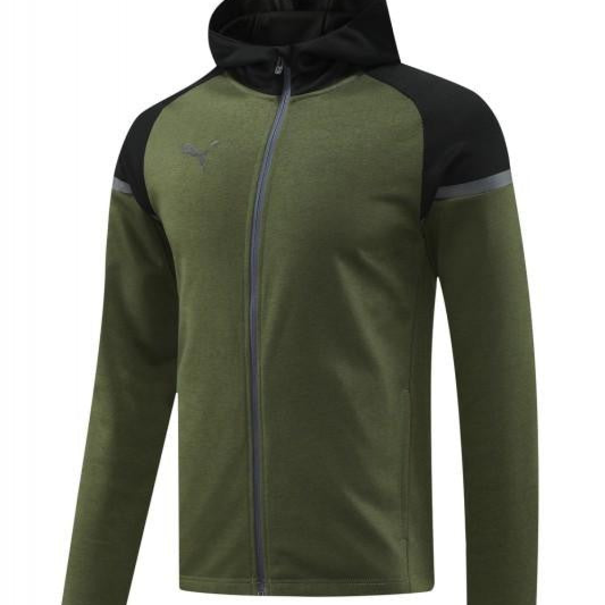 2024 Puma Dark Green Full Zipper Jacket +Long Pants