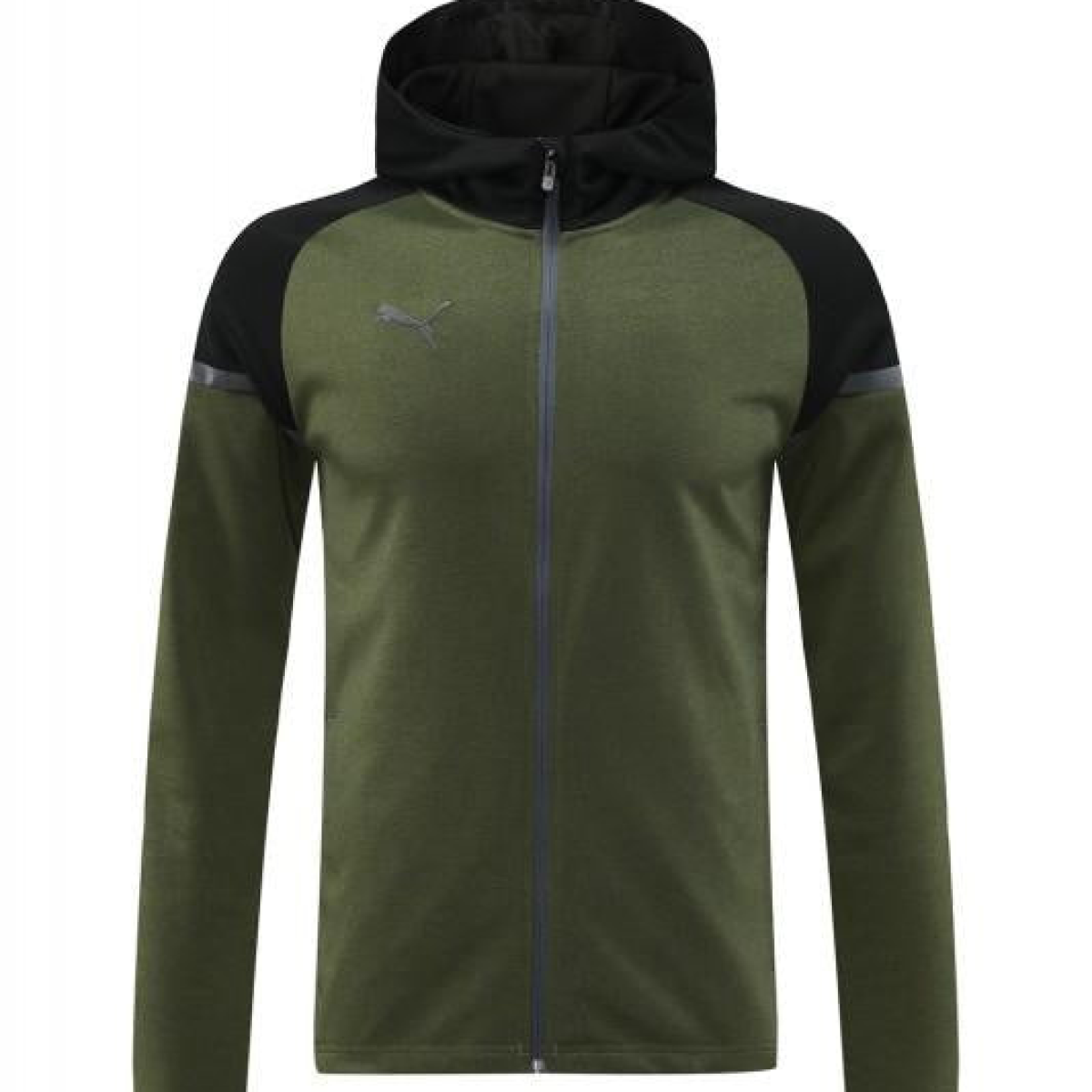 2024 Puma Dark Green Full Zipper Jacket +Long Pants