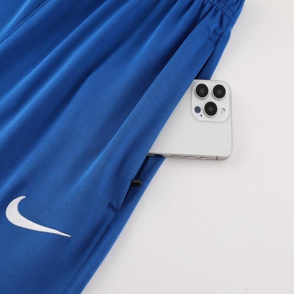 2024 Nike Blue/White Half Zipper Jacket+Pants