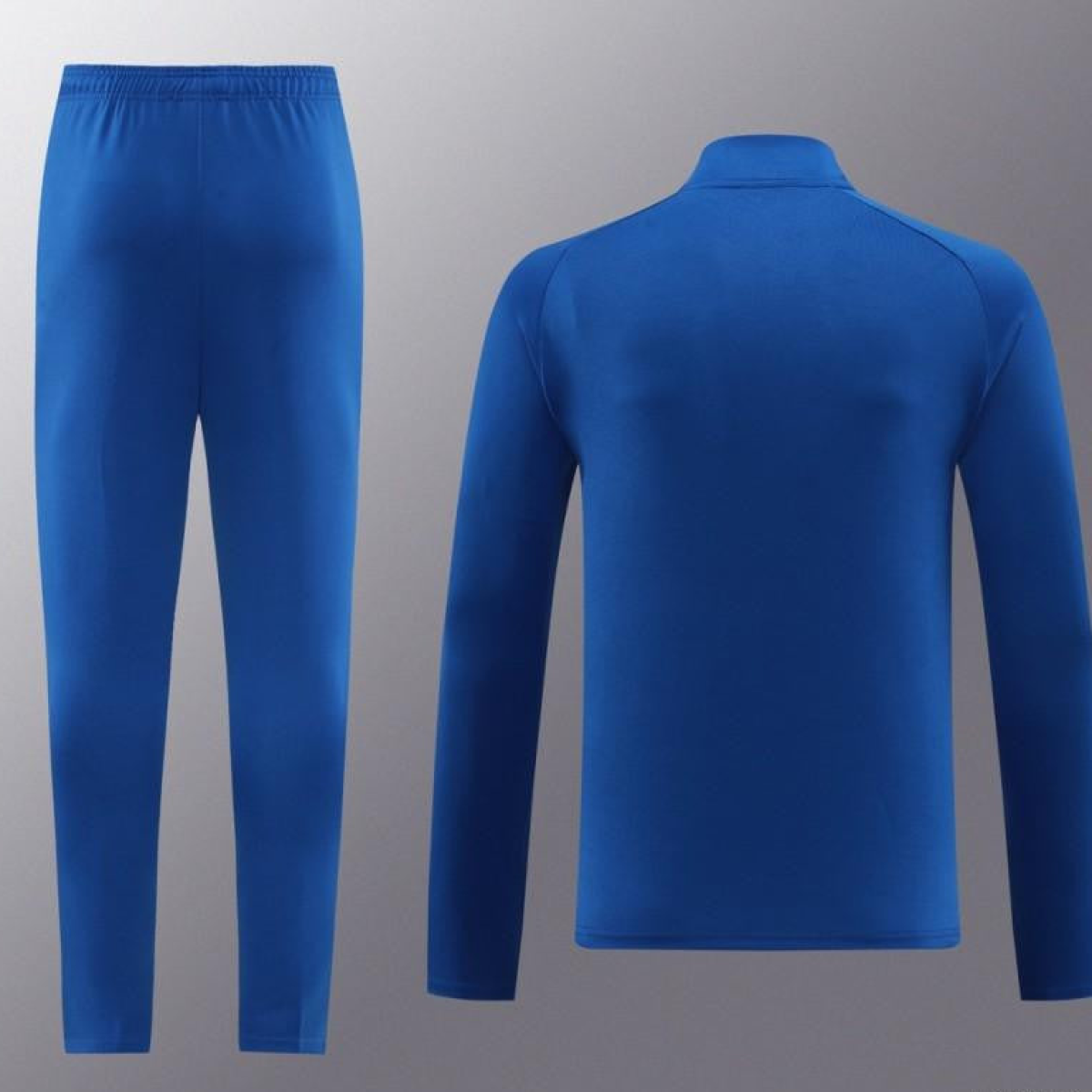 2024 Nike Blue/White Half Zipper Jacket+Pants