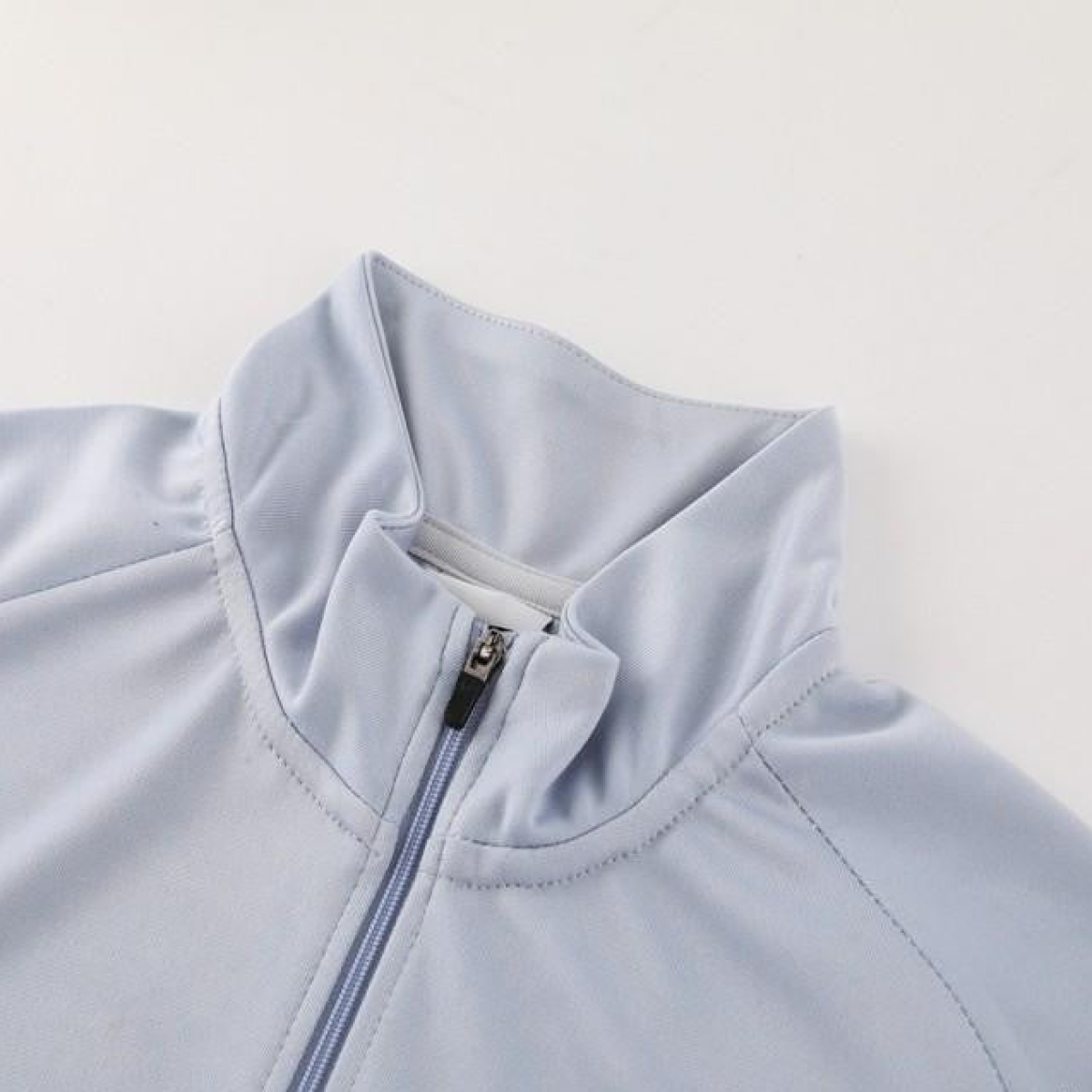 2024 Nike Light Blue Half Zipper Jacket+Pants