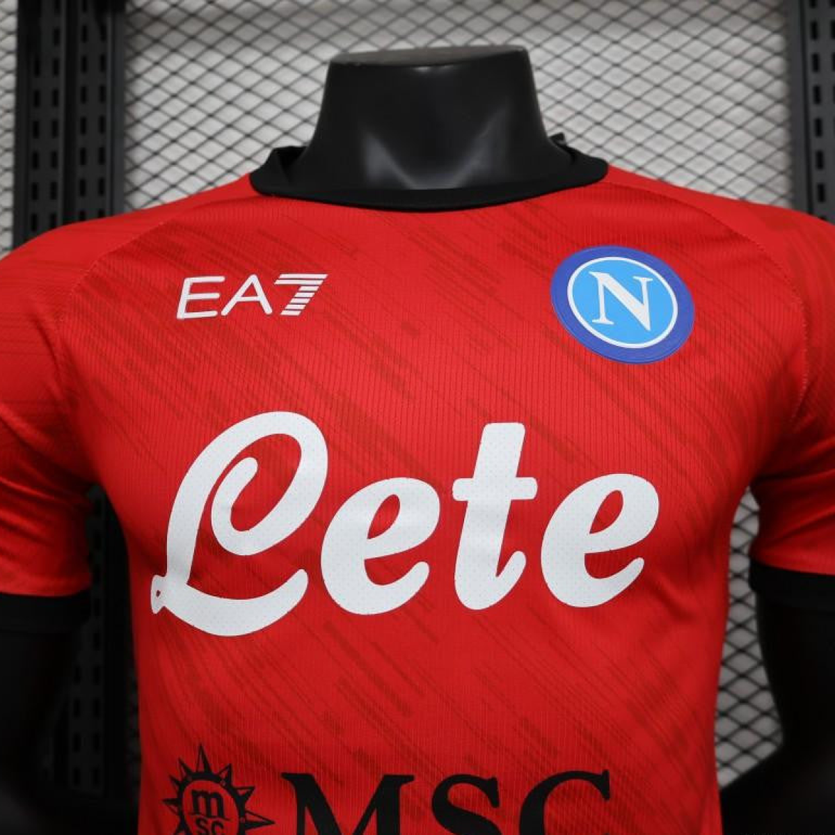 Player Version SSC Napoli Face Game Pierluigi Gollini Goalkeeper Jersey