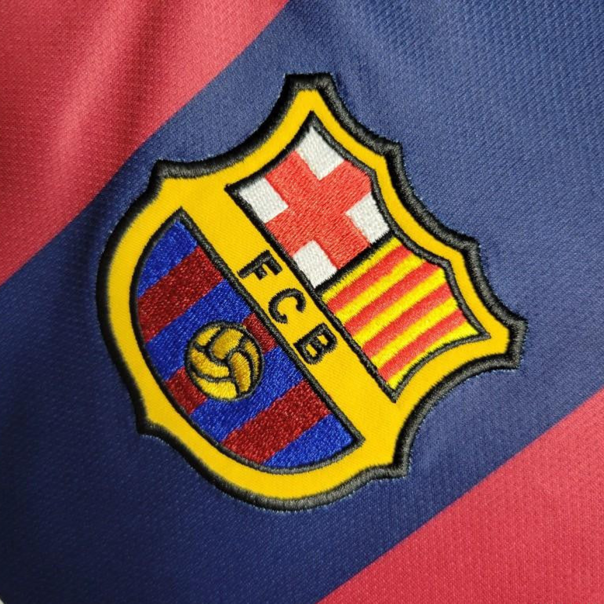 Retro14-15 Barcelona Home Long Sleeve Jersey