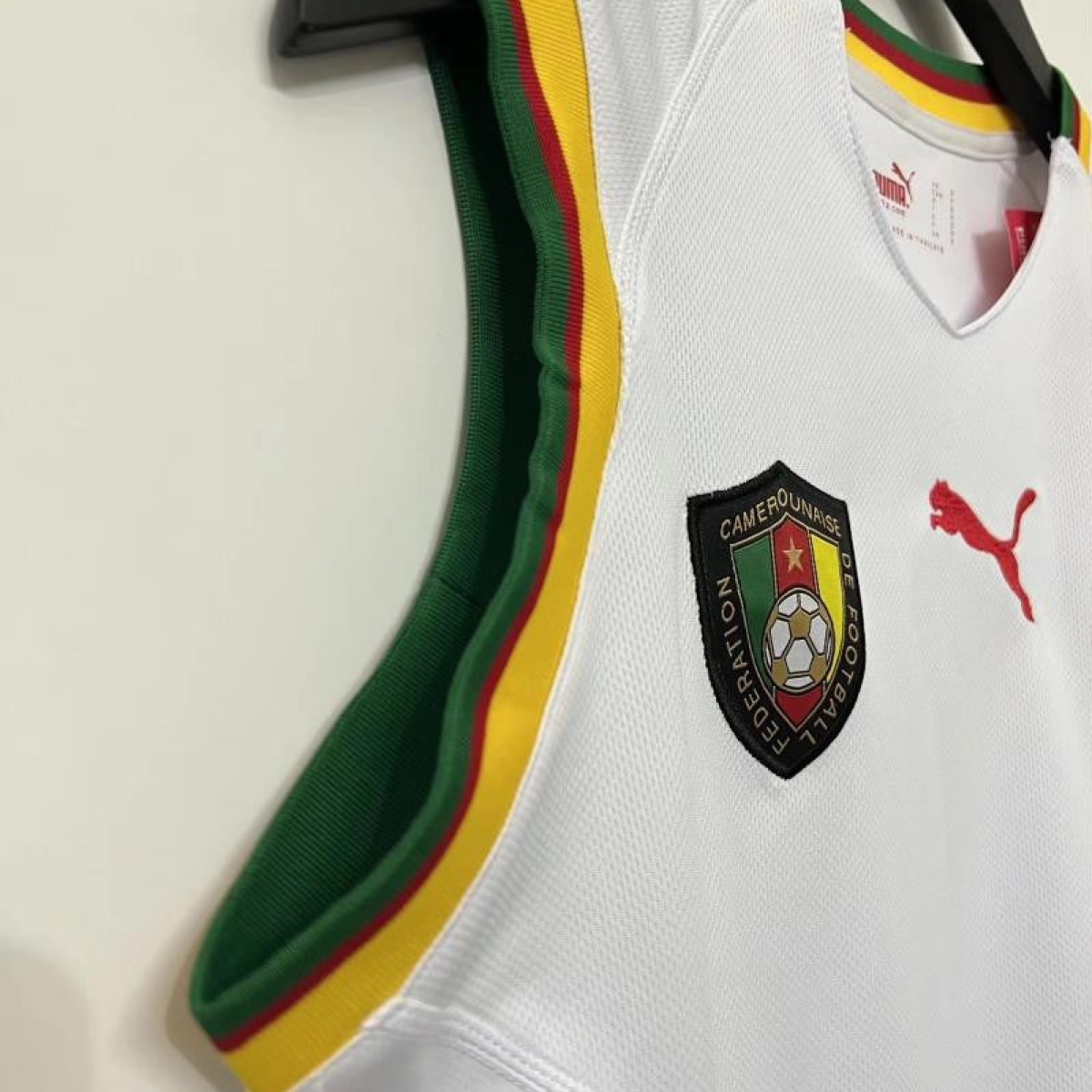 Retro 2002 Cameroon White Jersey
