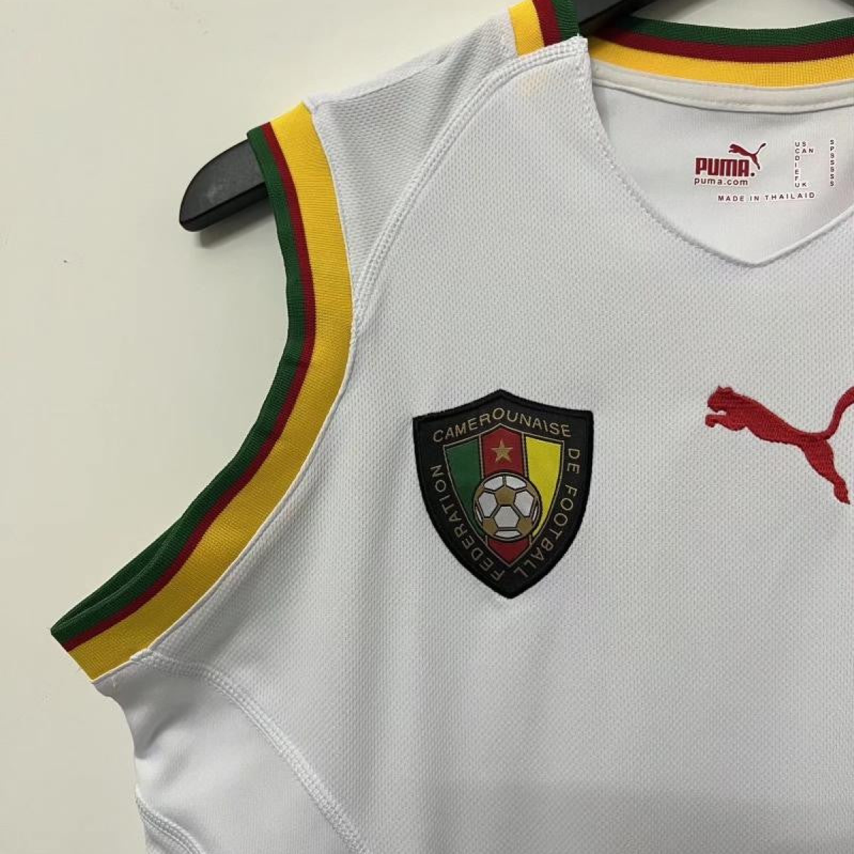 Retro 2002 Cameroon White Jersey