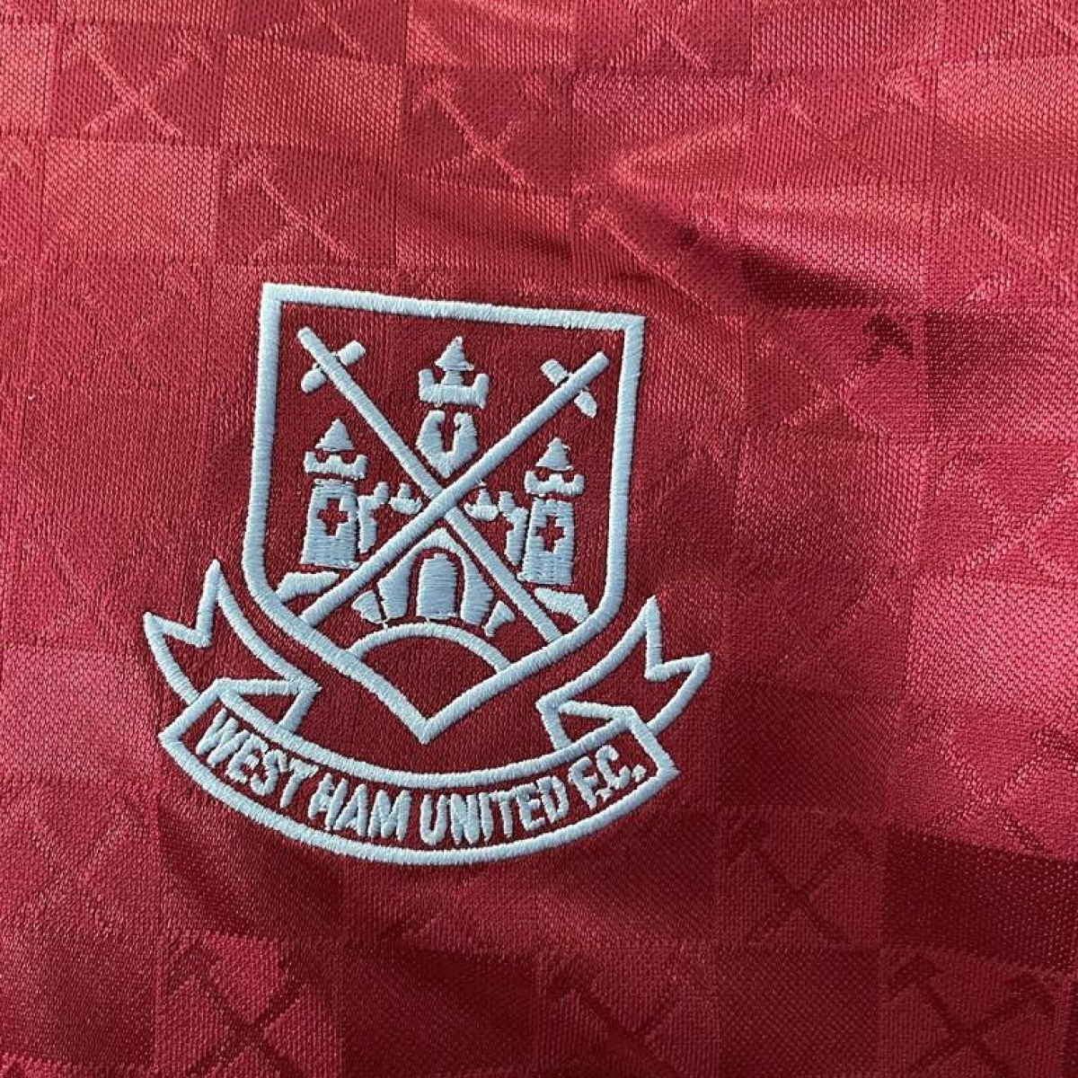 Retro 89/90 West Ham home Soccer Jersey