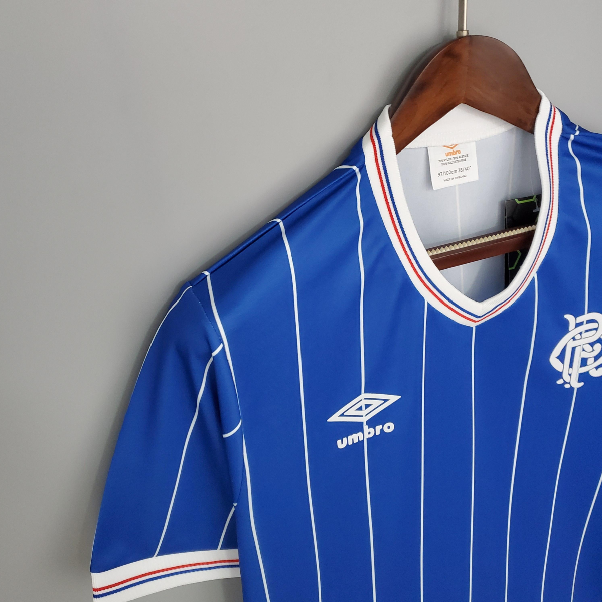 Retro Rangers 82/83 home Soccer Jersey