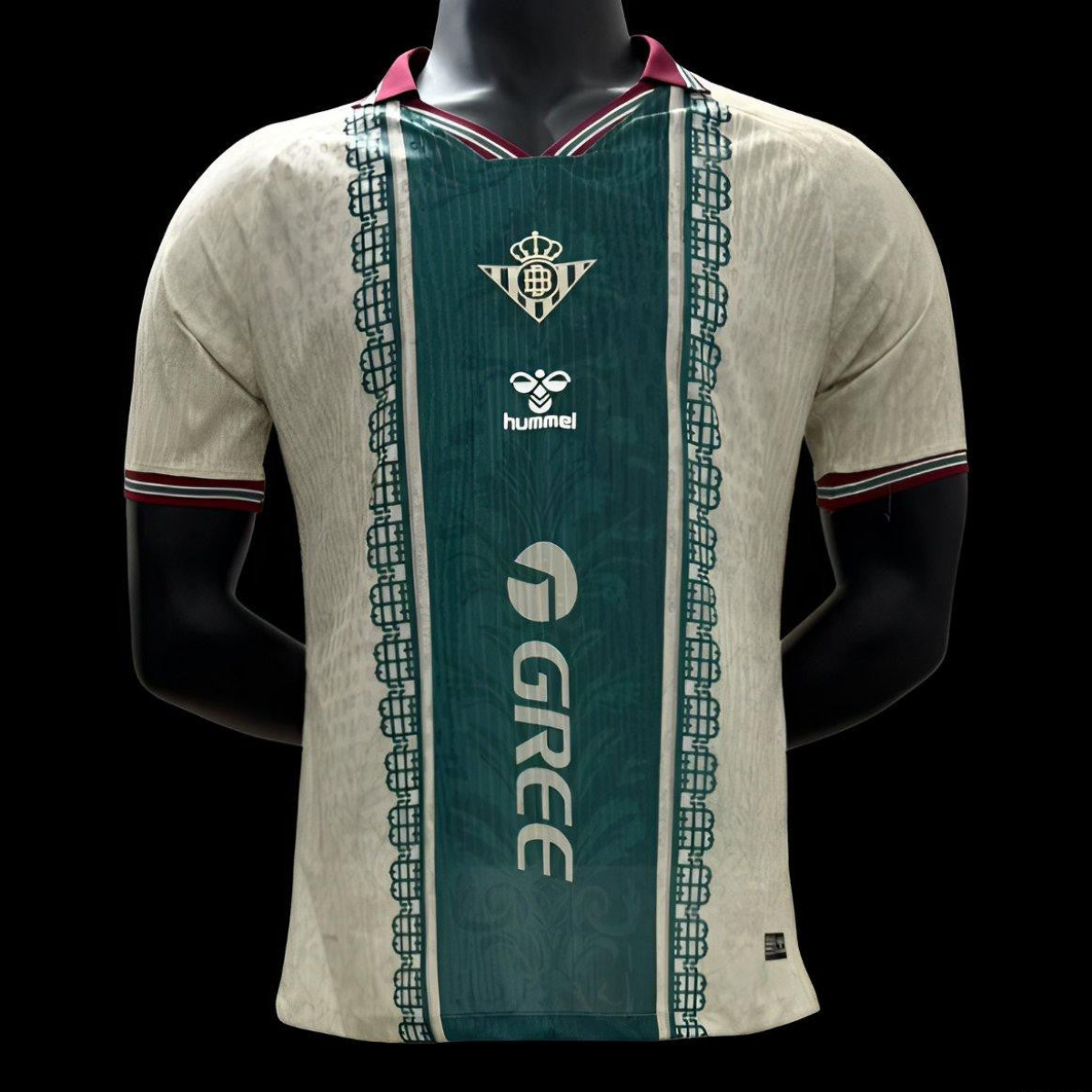 Player Version 25/26 Real Betis White with Green Central Stripe Jersey