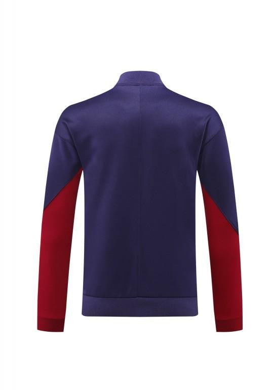 2024 England Navy Full Zipper Jacket +Long Pants
