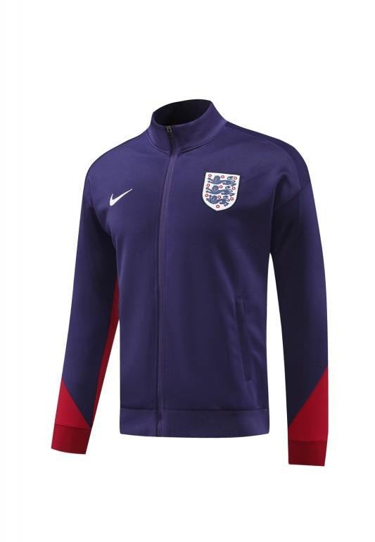 2024 England Navy Full Zipper Jacket +Long Pants