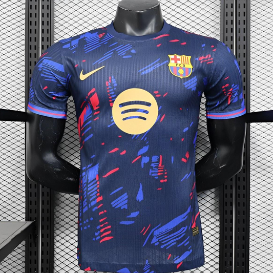 Player Version 25/26 FC Barcelona Navy Blue with Spotify Sponsor Jersey