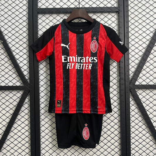 25/26 Kids AC Milan Home Size 16-28 Jersey