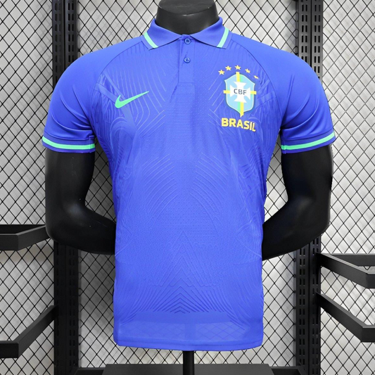 25/26 Player Version Brazil POLO Blue Jersey