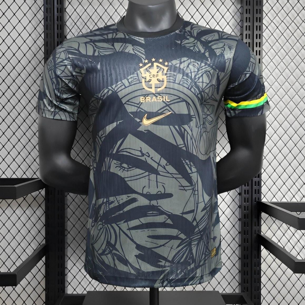 25/26 Player Version Brazil Commemorative Edition Black Jersey