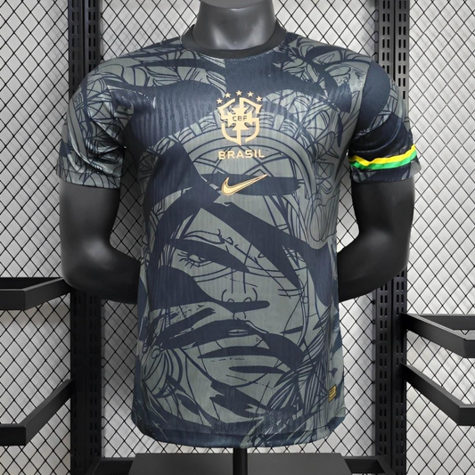 25/26 Player Version Brazil Commemorative Edition Black Jersey