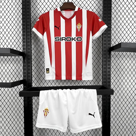 24/25 Kids Sporting De Gijon Home 16-28 Jersey