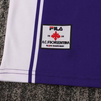 Retro Kids 99/00 Fiorentina Home Soccer Jersey