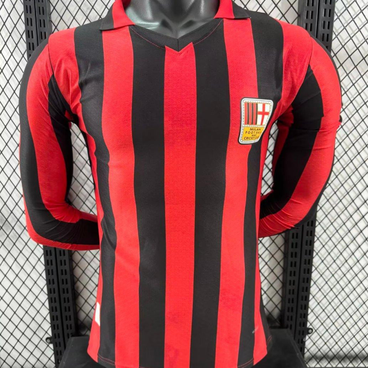 Player Version 24/25 AC Milan Home 125Th Anniversary Long Sleeve Jersey