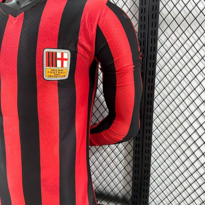 Player Version 24/25 AC Milan Home 125Th Anniversary Long Sleeve Jersey