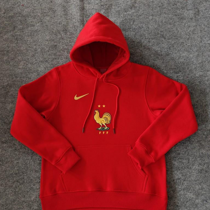 2024 France Navy/Red/Black/Beige/Grey Hoodie WIth Black Badge