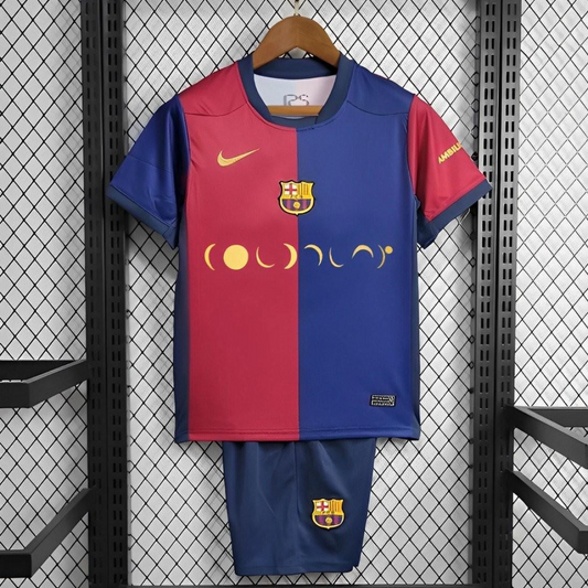 24/25 Kids Barcelona Coldplay Home Special Jersey