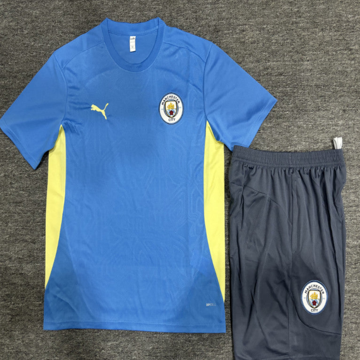 24/25 Kids Manchester City Sky Blue Short Sleeve Jersey+Shorts