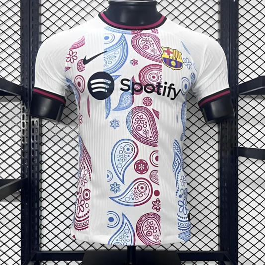 Player Version 24/25 Barcelona White Special Pattern Jersey