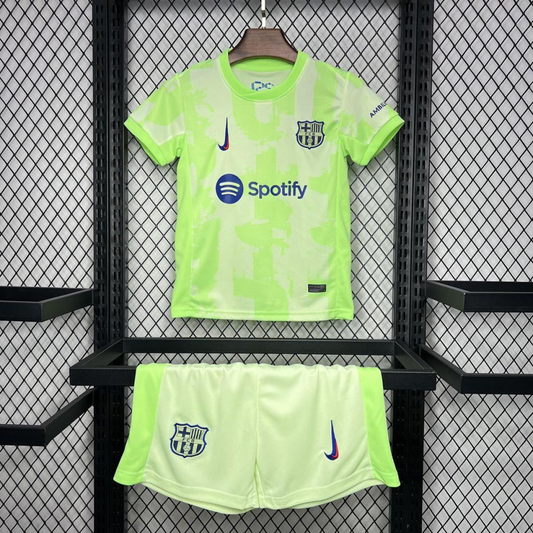 24/25 Kids Barcelona Third Green Jersey