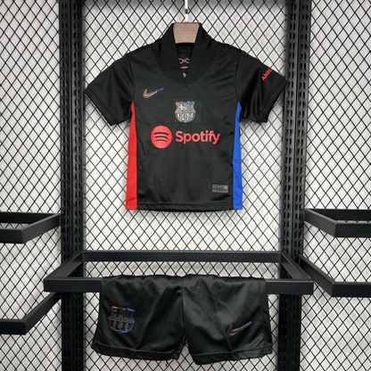 24/25 Kids Barcelona Away Black Jersey