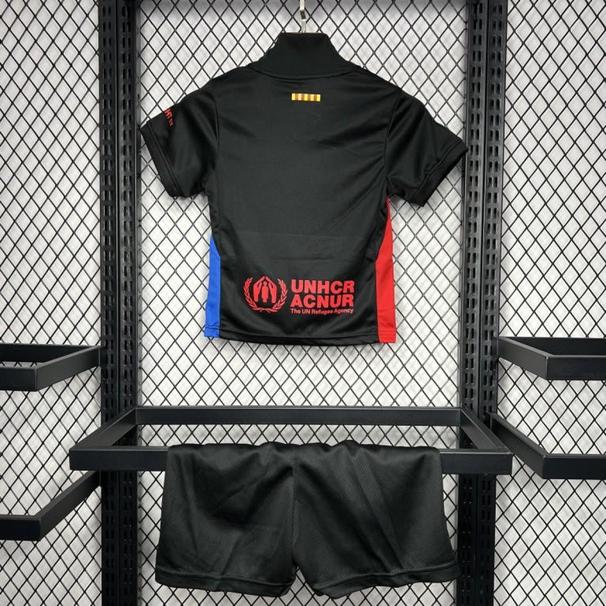 24/25 Kids Barcelona Away Black Jersey