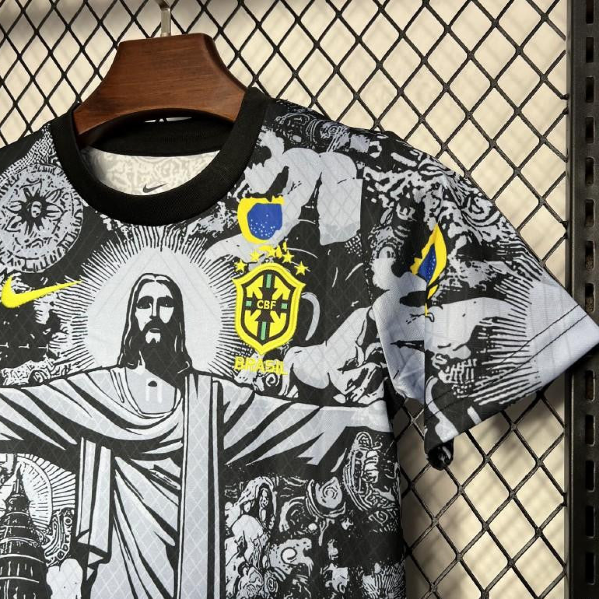 2024 Kids Brazil Christ The Redeemer Grey Special Jersey