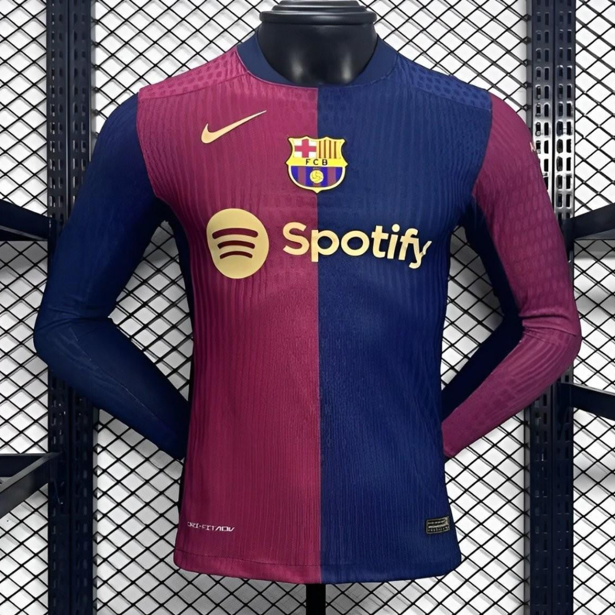 Player Version 24/25 Barcelona Home Long Sleeve Jersey