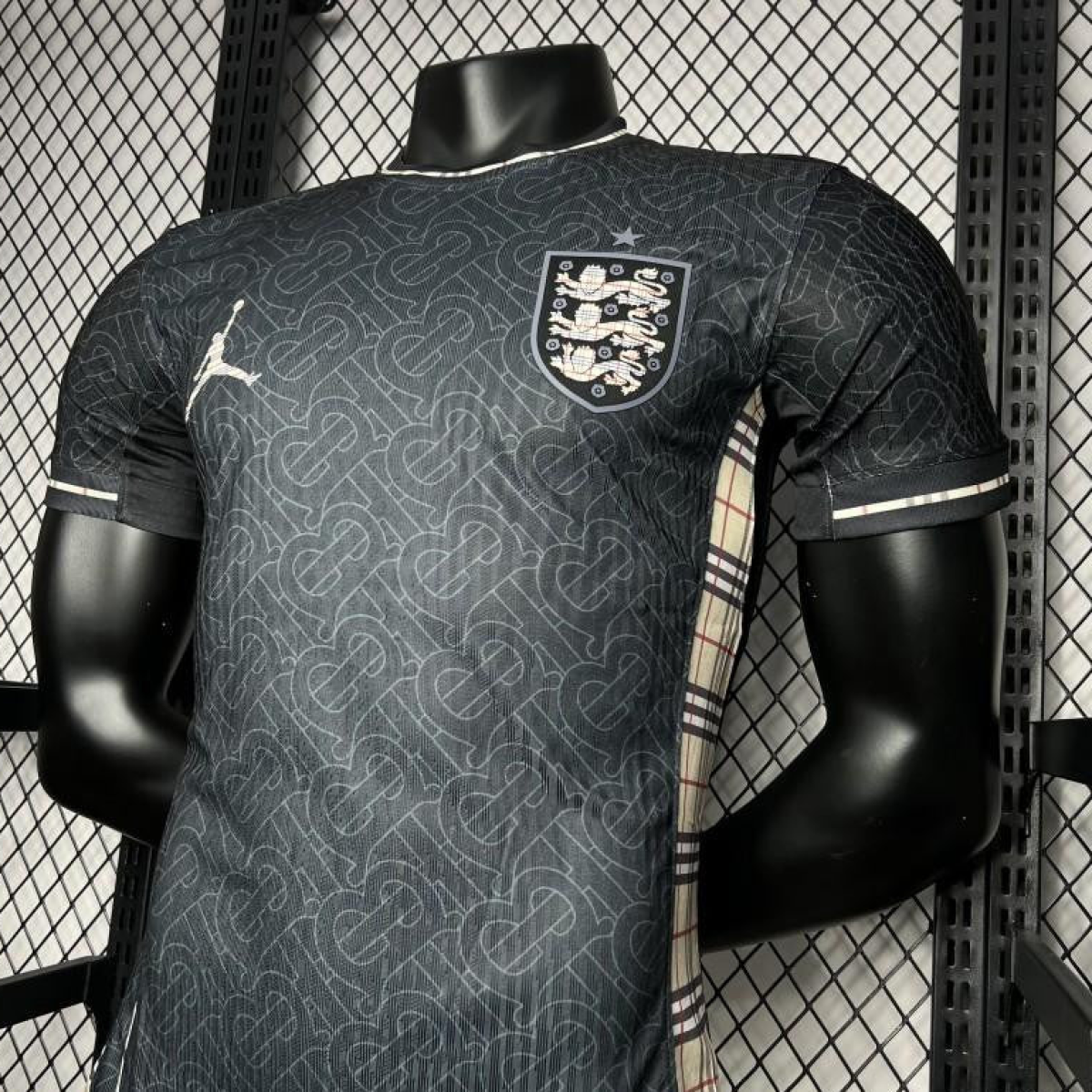 Player Version 2024 England Euro Jordan Black Jersey