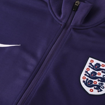 2024 England Navy Full Zipper Jacket +Long Pants