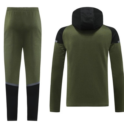 2024 Puma Dark Green Full Zipper Jacket +Long Pants