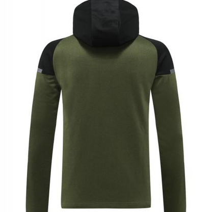 2024 Puma Dark Green Full Zipper Jacket +Long Pants